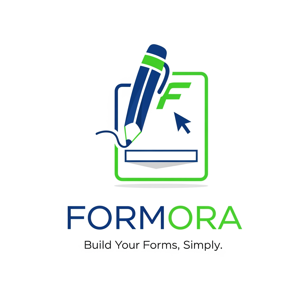 AI Design for can you able to build logo for a Form builder website name Formora