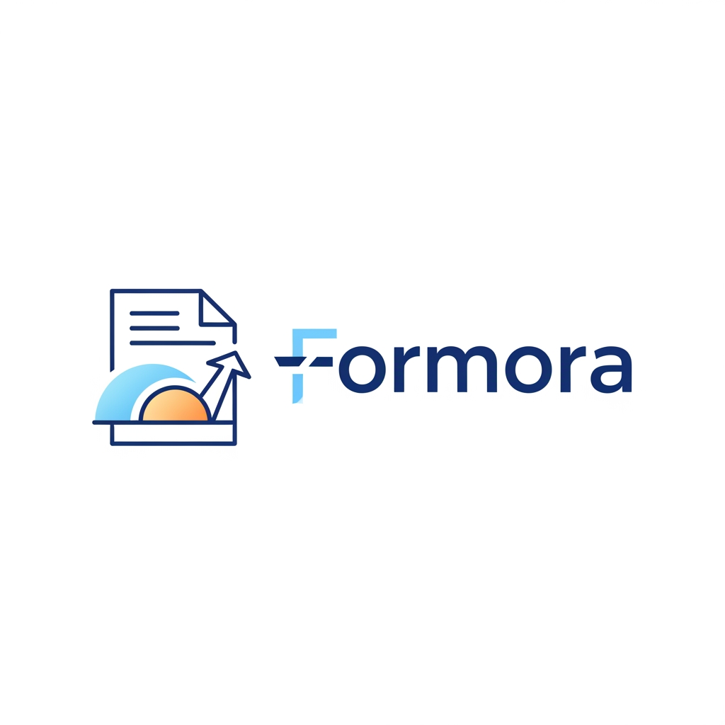 AI Design for can you able to build logo for a Form builder website name Formora
