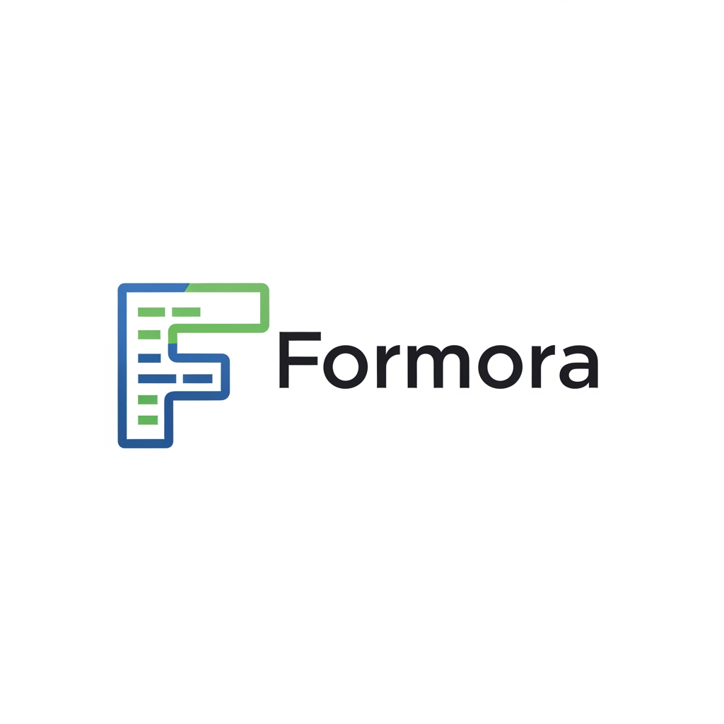 AI Design for can you able to build logo for a Form builder website name Formora