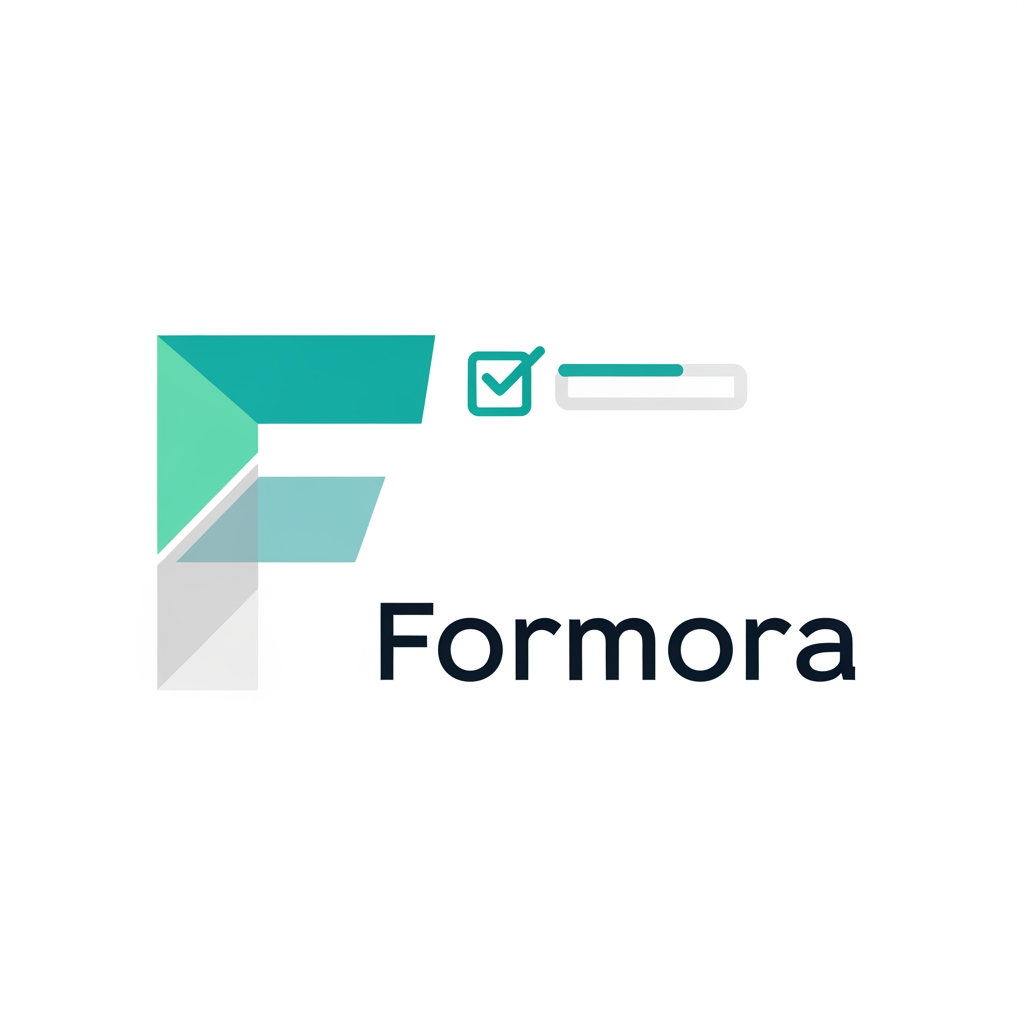 AI Design for can you able to build logo for a Form builder website name Formora