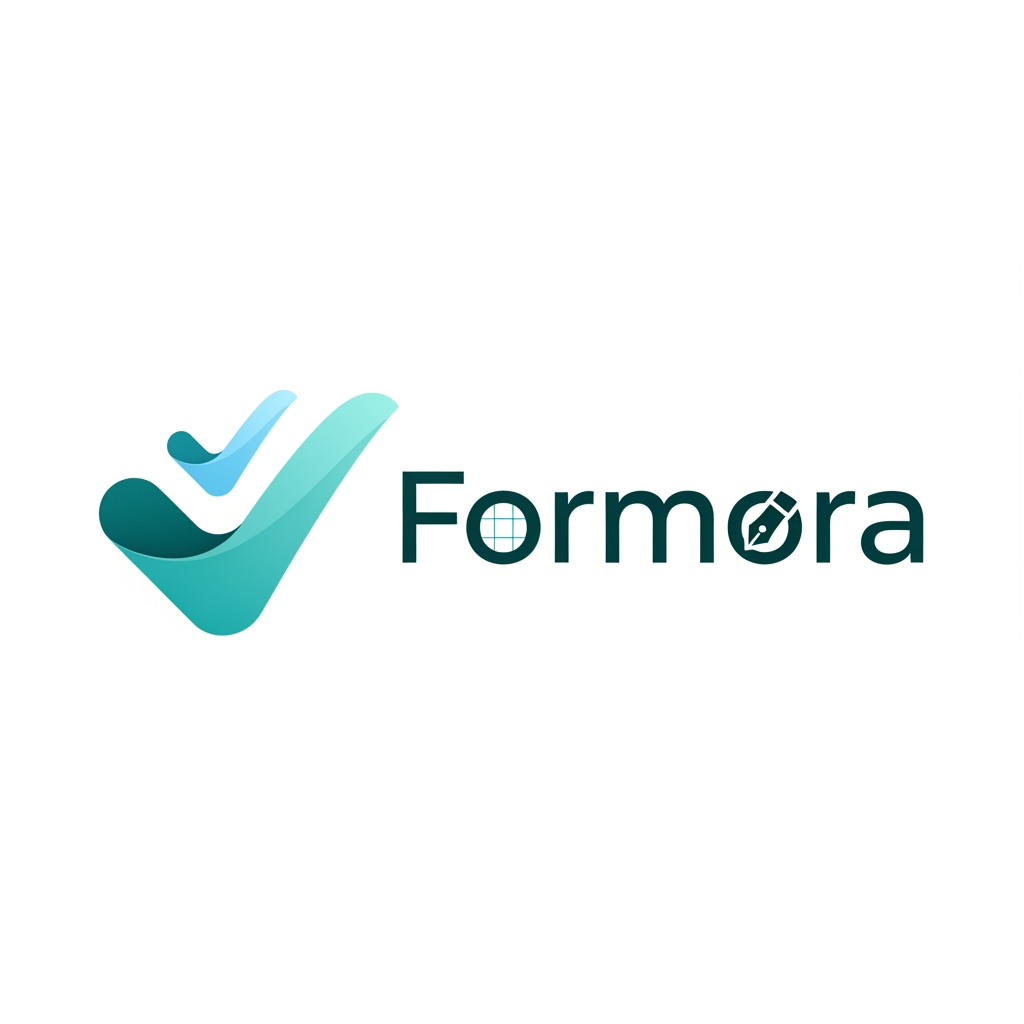 AI Design for can you able to build logo for a Form builder website name Formora
