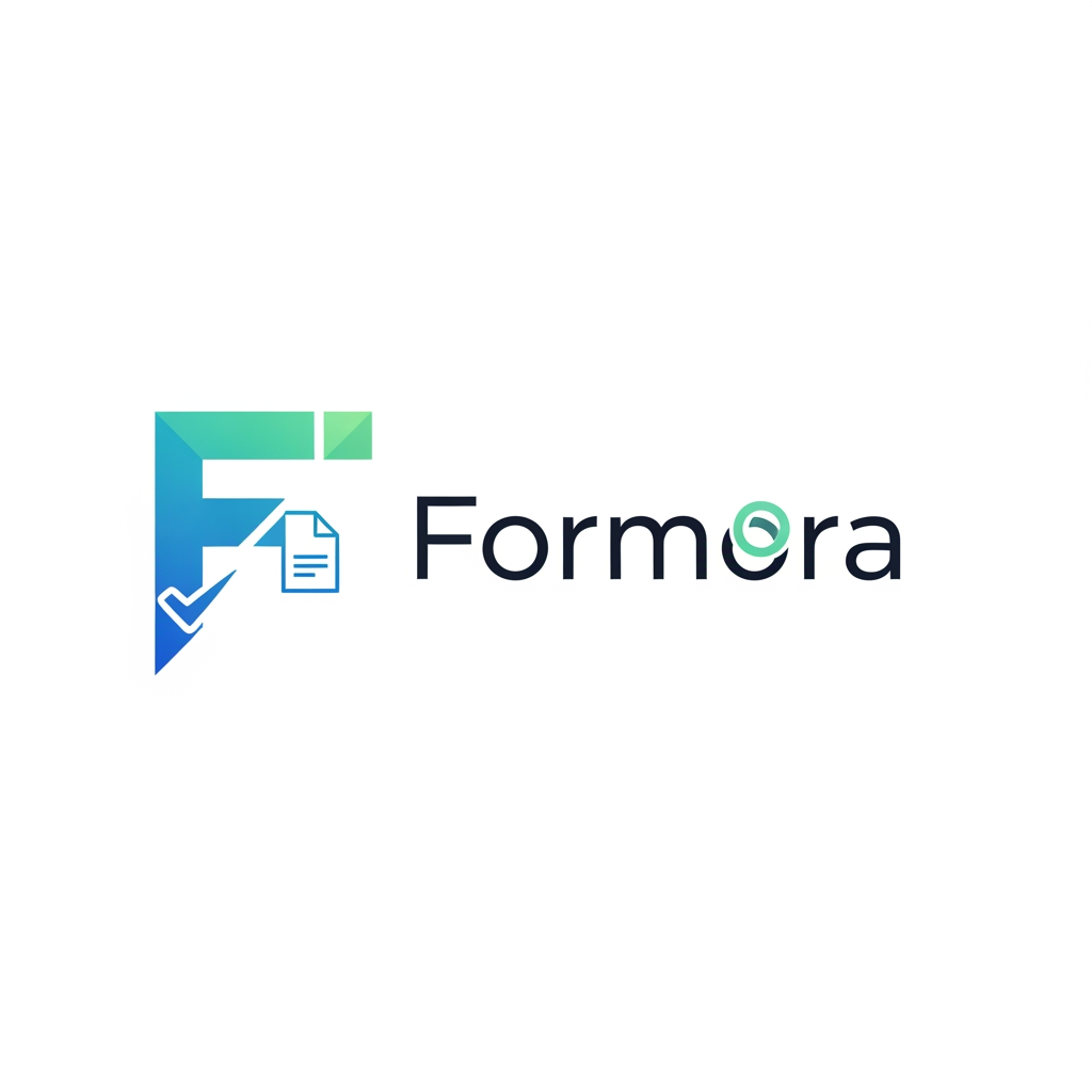 AI Design for can you able to build logo for a Form builder website name Formora