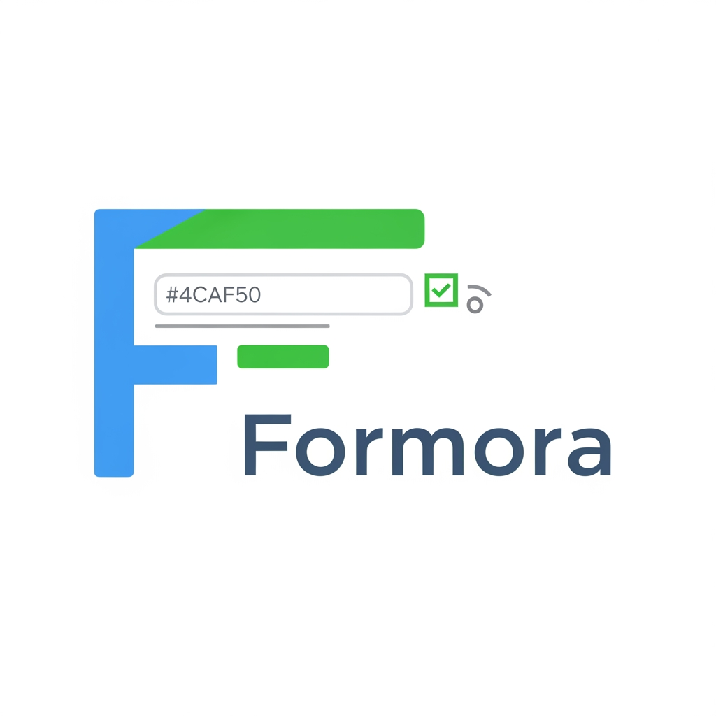 AI Design for can you able to build logo for a Form builder website name Formora
