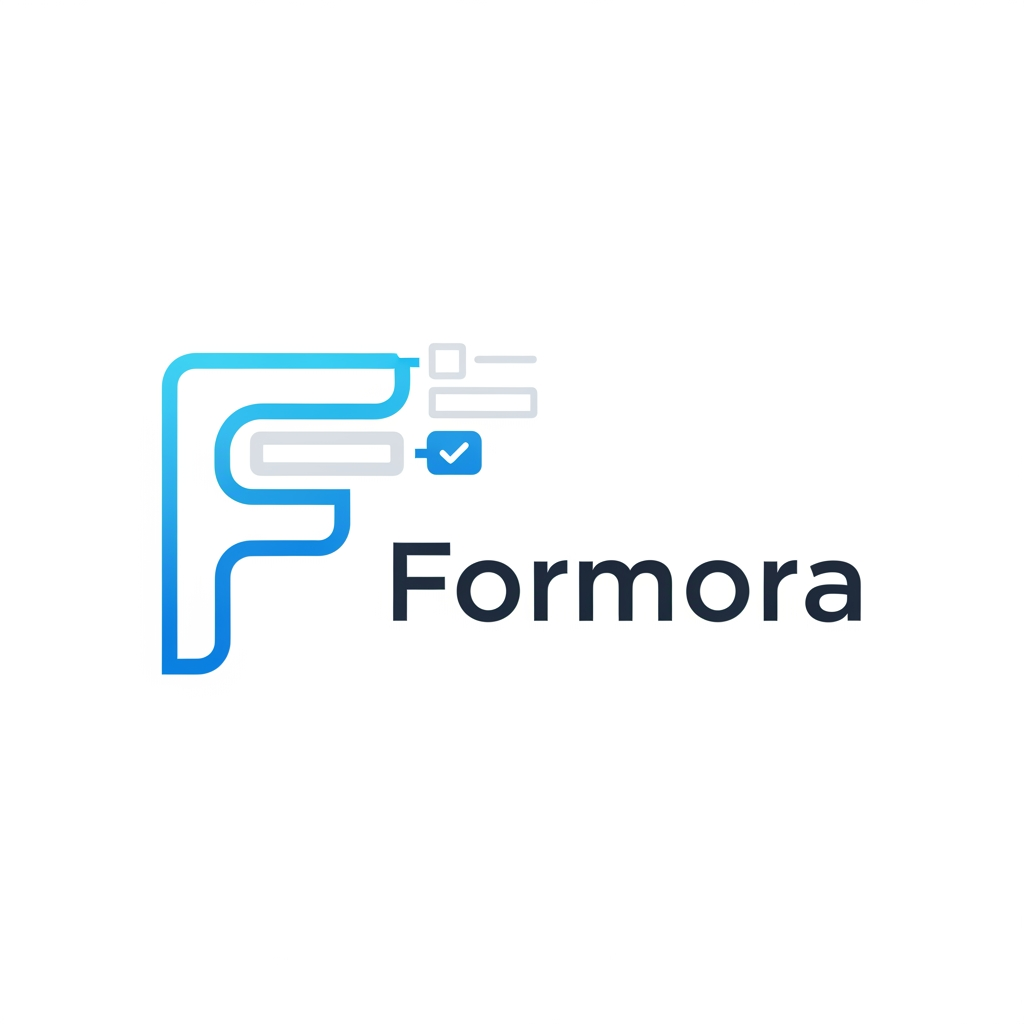 AI Design for can you able to build logo for a Form builder website name Formora