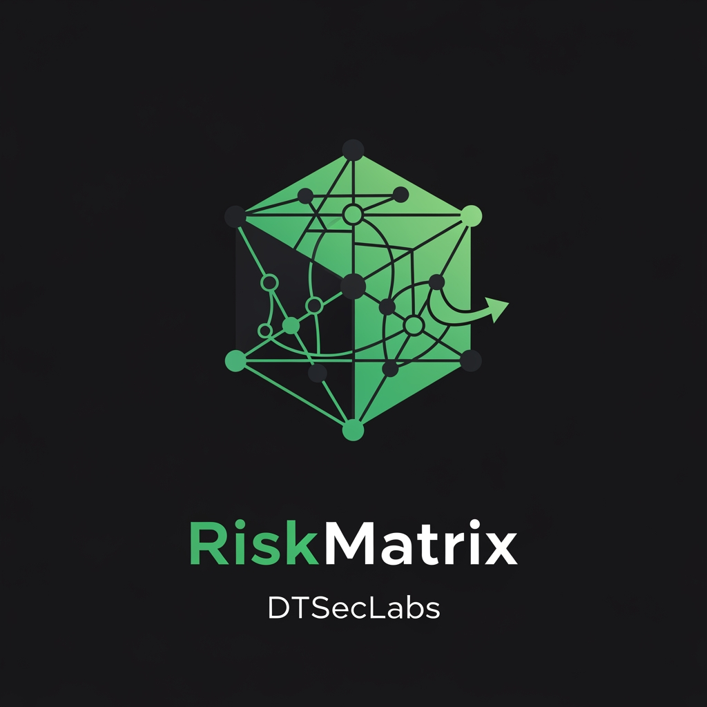 AI Design for Design a premium enterprise software logo for an OT/ICS cybersecurity platform called "RiskMatrix".
The product helps industrial organizations visualize cyber risk by transforming asset inventories, CVEs, attack paths, lateral movement, and operational exposure into actionable risk intelligence.
The logo should represent:
• Risk intelligence
• Attack path visualization
• Connected industrial assets
• Network topology
• Decision making
• Visibility
• Operational technology (OT)
• Critical infrastructure
Avoid generic cybersecurity clichés like shields, padlocks, hacker icons, bugs, skulls, or warning triangles.
Instead use modern geometric concepts inspired by:
• network graphs
• matrix/grid systems
• connected nodes
• topology maps
• heatmaps
• graph analytics
• digital twins
• attack path visualization
• industrial architecture
• interconnected systems
Style:
• Minimal
• Flat vector
• Enterprise SaaS
• IBM Security
• Microsoft Defender
• Palo Alto Networks
• CrowdStrike Falcon
• Datadog
• Cisco XDR
• Splunk
• Dark theme compatible
• Works on white and black backgrounds
Typography:
RiskMatrix in bold modern sans-serif
DTSecLabs appears underneath in smaller text using the existing company branding.
Primary colors:
#00E58F
#00C97A
Dark Graphite
Black
White
Accent colors only if necessary:
Orange
Red
Yellow
The icon should work independently as an app icon and favicon.
Create 8 completely different logo concepts.