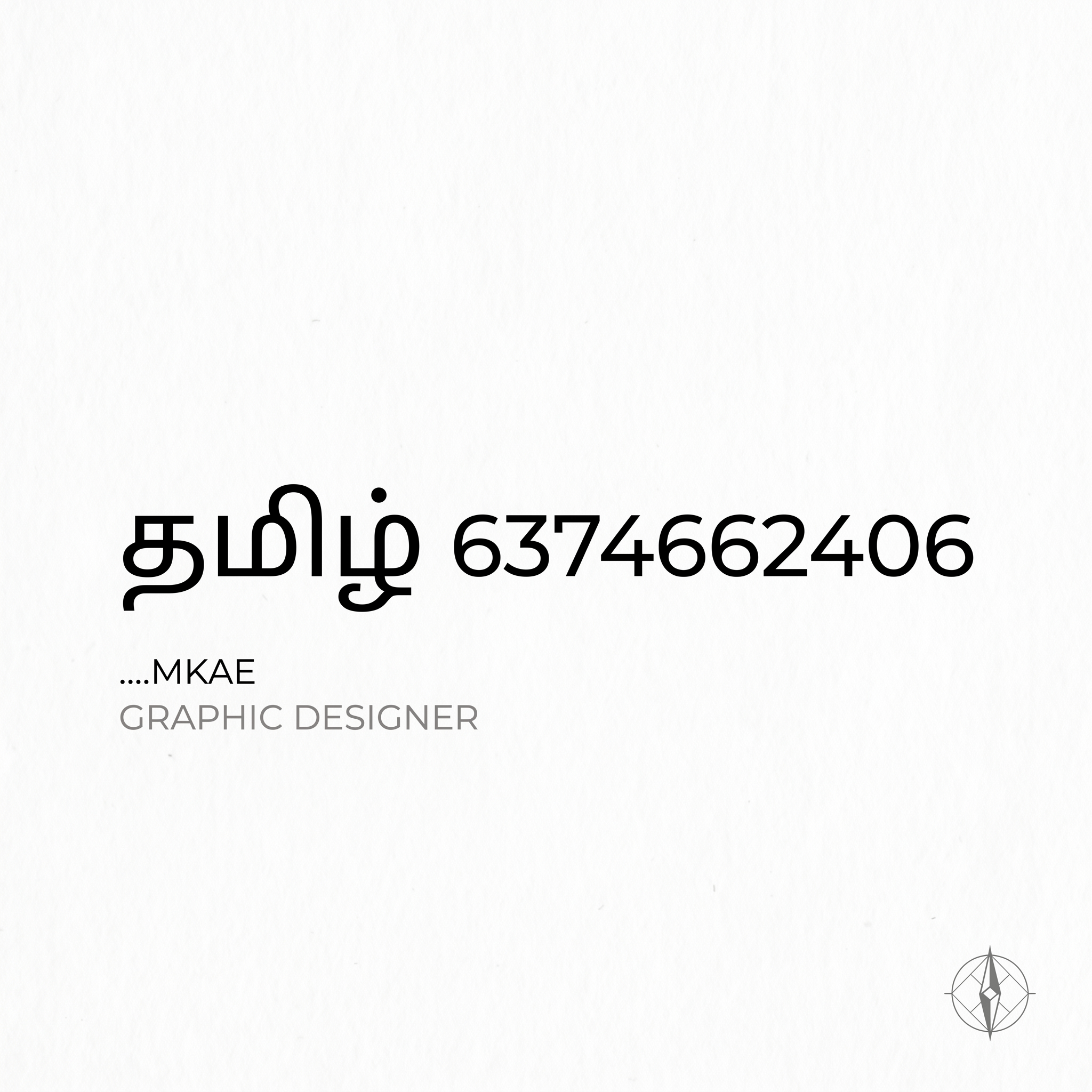 AI Design for @Create image தமிழ் 6374662406 ....MKAE MINIMAL DESIGN FOR THIS ..IM GRAPHIC DESIGNER