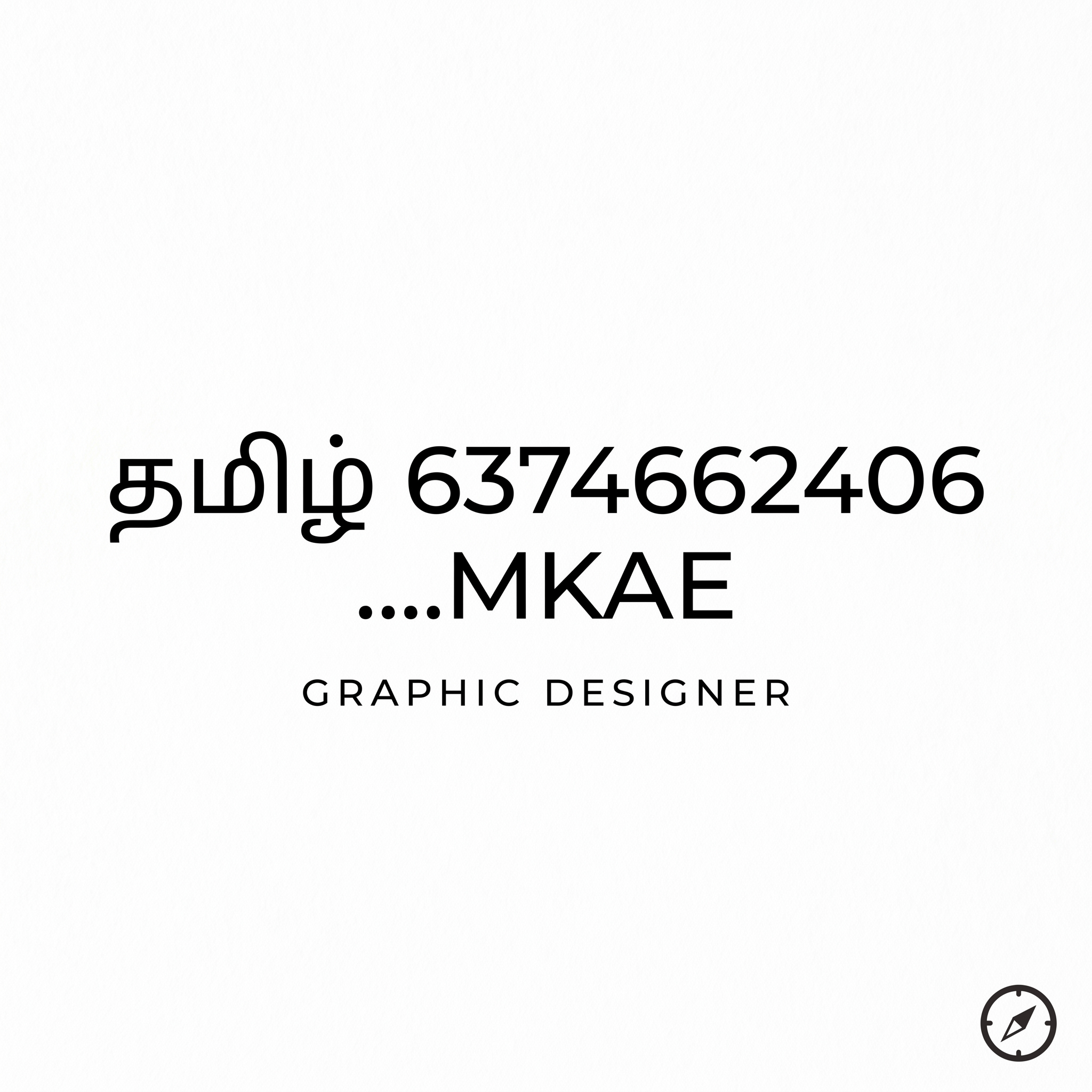 AI Design for @Create image தமிழ் 6374662406 ....MKAE MINIMAL DESIGN FOR THIS ..IM GRAPHIC DESIGNER
