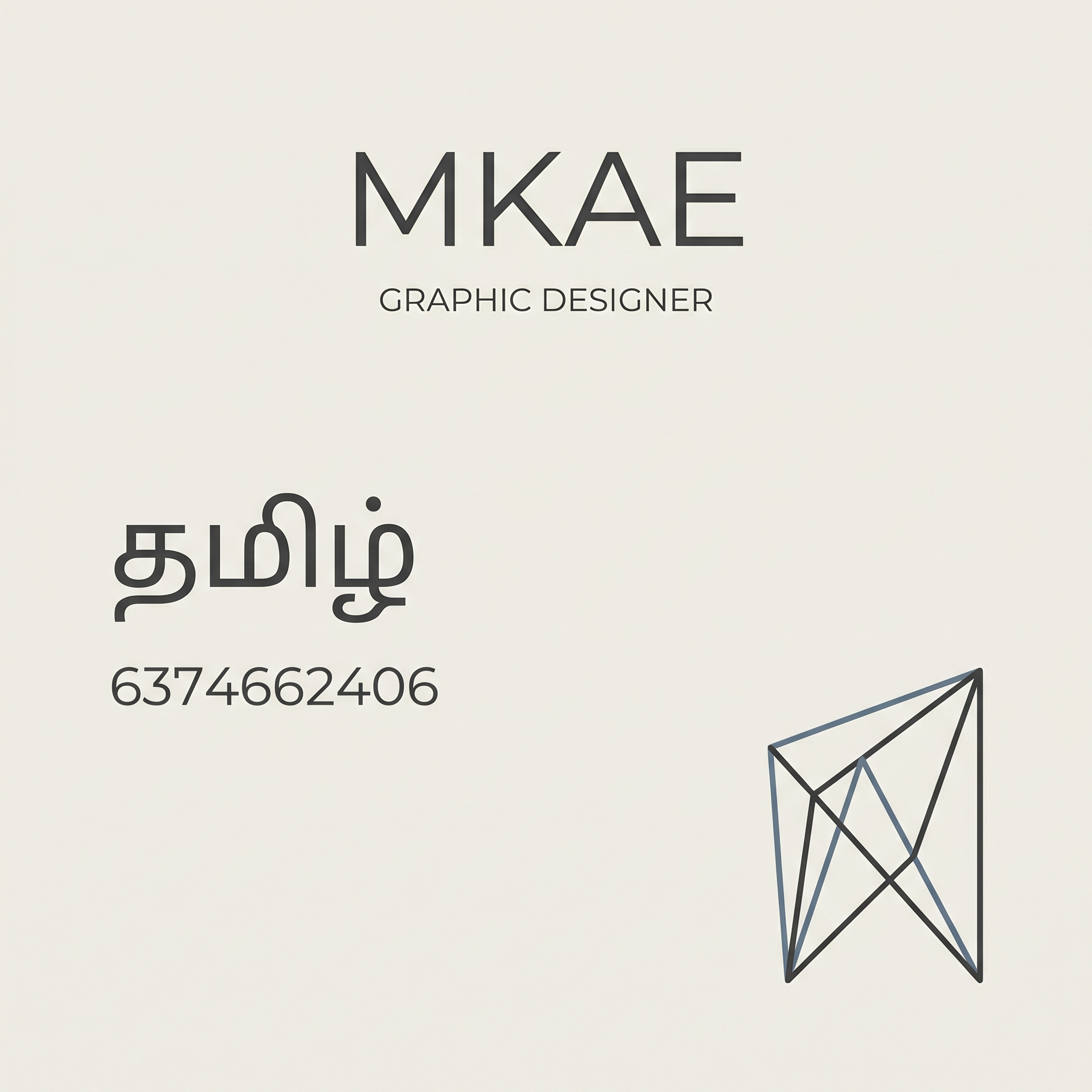 AI Design for @Create image தமிழ் 6374662406 ....MKAE MINIMAL DESIGN FOR THIS ..IM GRAPHIC DESIGNER