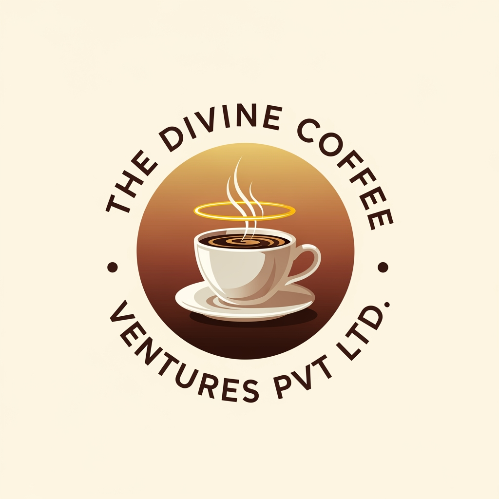 AI Design for THE DIVINE COFFEE VENTURES PVT LTD LOGO