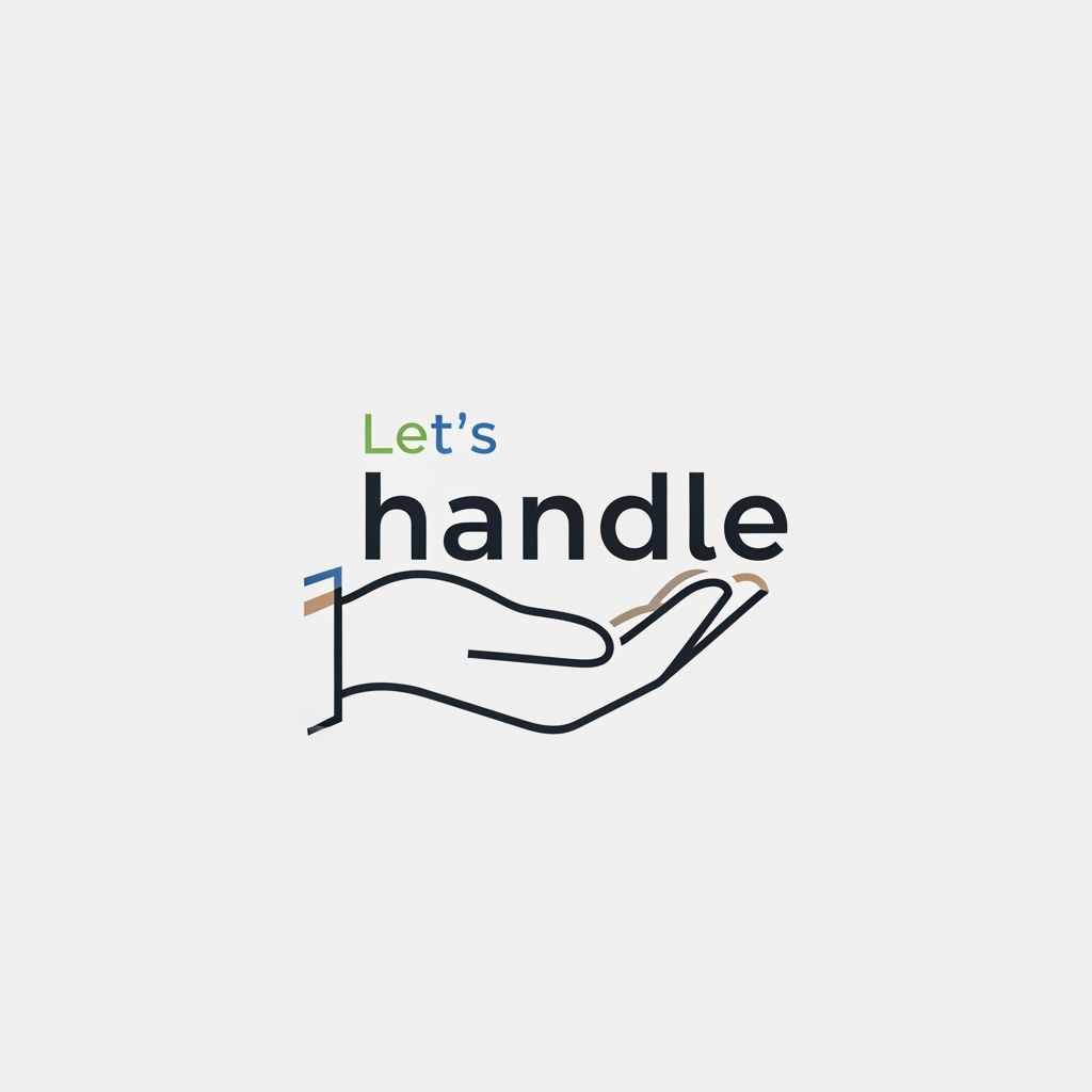 AI Design for I need logo for the lets handle