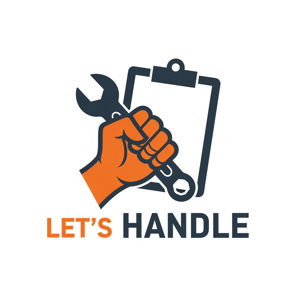AI Design for I need logo for the lets handle