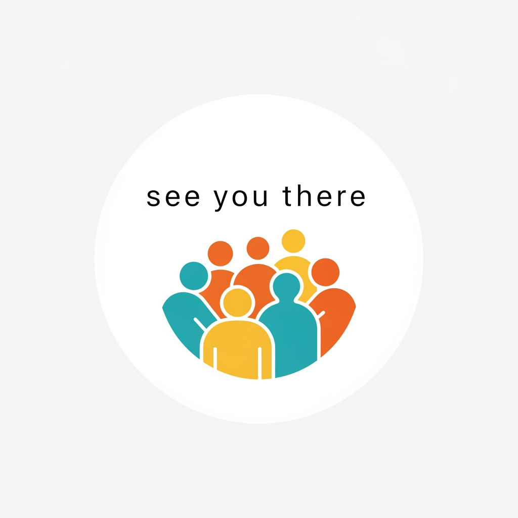 AI Design for generate a logo for instagram display picture

the page is about hosting workshops

page name is

see you there