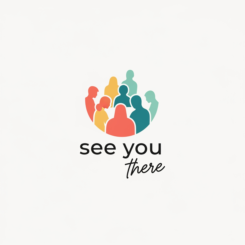 AI Design for generate a logo for instagram display picture

the page is about hosting workshops

page name is

see you there