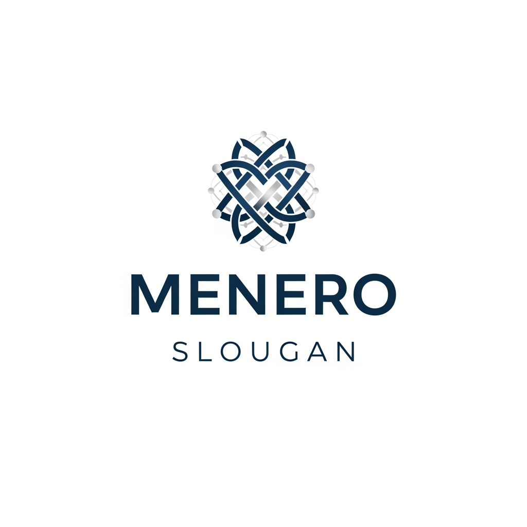 AI Design for Logo for Menero 
with Slougan