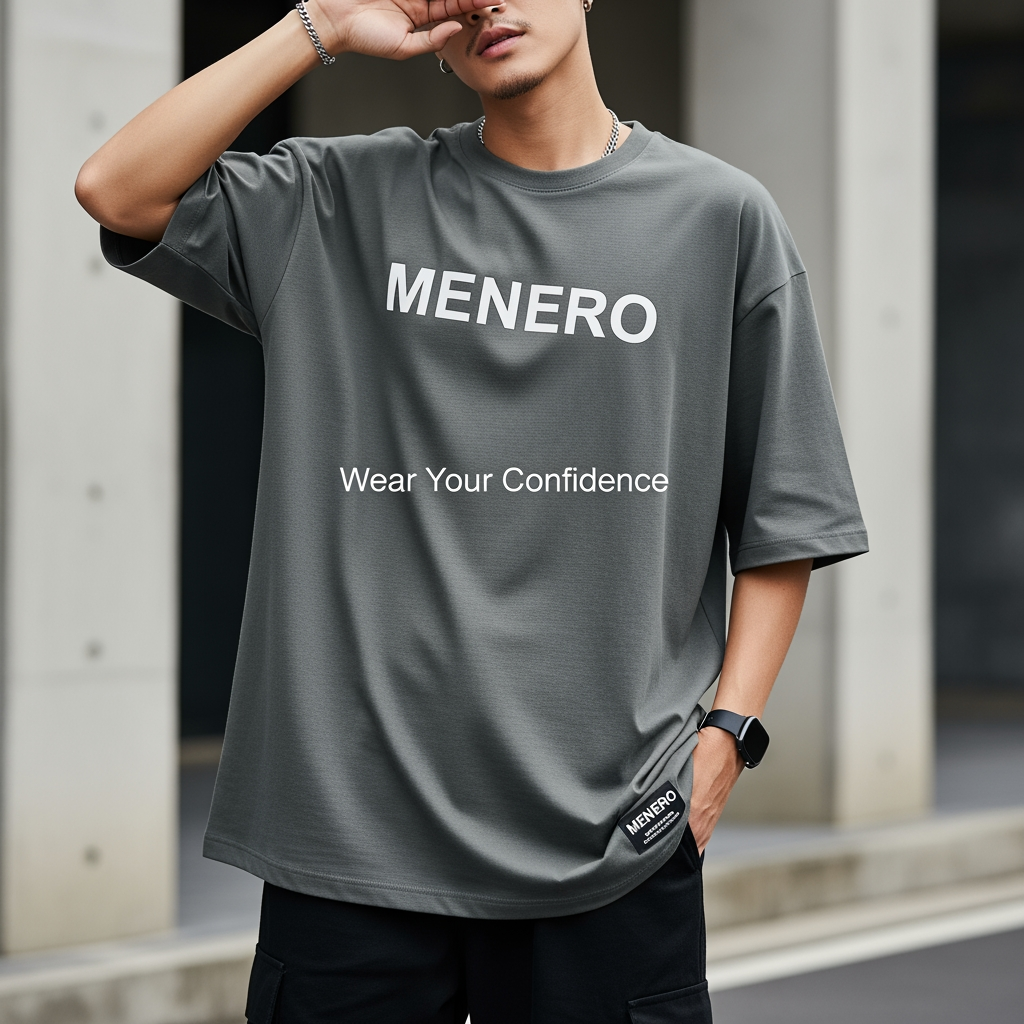 AI Design for MENERO is a modern fashion brand creating premium oversized T-shirts for bold, confident everyday style. Designed for comfort, individuality, and effortless self-expression.

Wear Your Confidence.