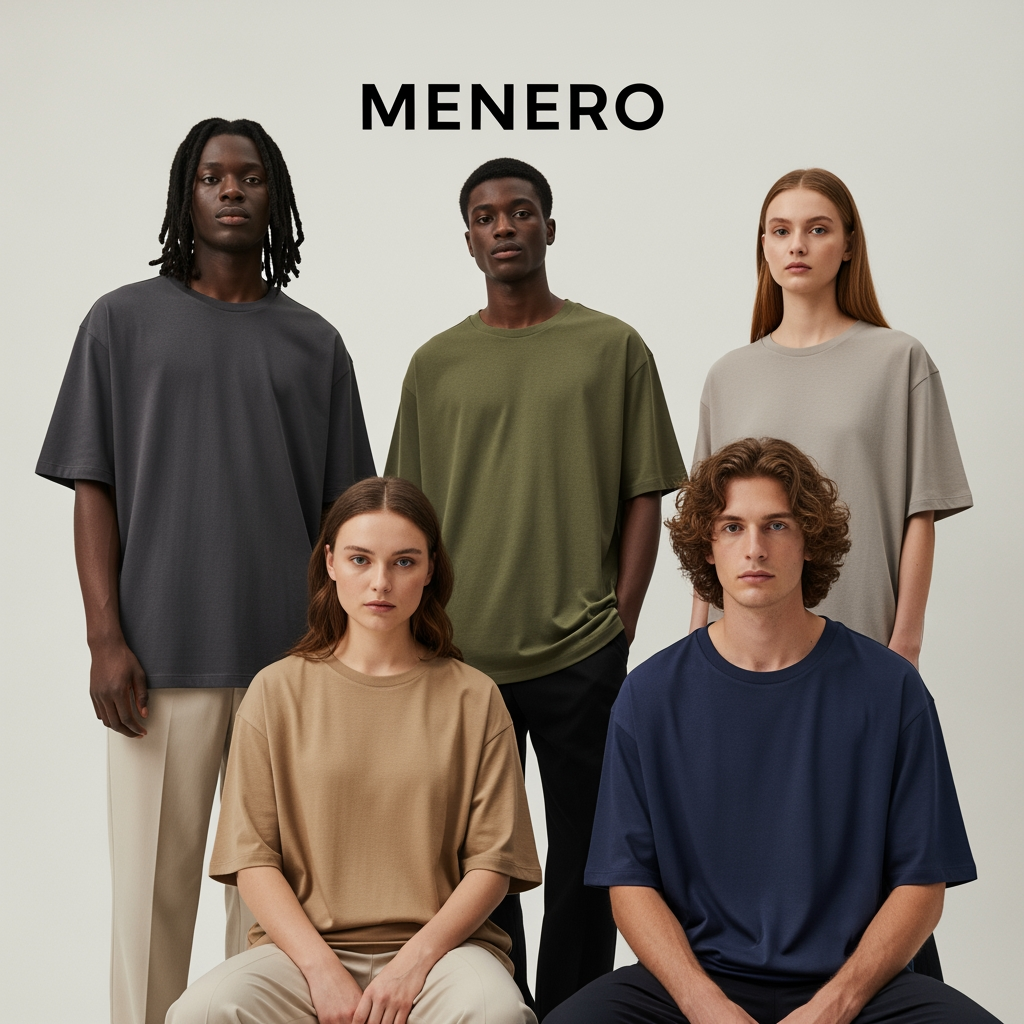 AI Design for MENERO is a modern fashion brand creating premium oversized T-shirts for bold, confident everyday style. Designed for comfort, individuality, and effortless self-expression.

Wear Your Confidence.