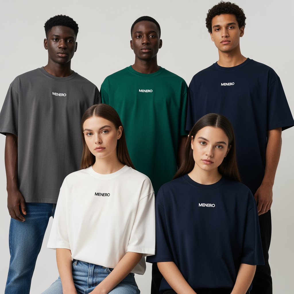 AI Design for MENERO is a modern fashion brand creating premium oversized T-shirts for bold, confident everyday style. Designed for comfort, individuality, and effortless self-expression.

Wear Your Confidence.