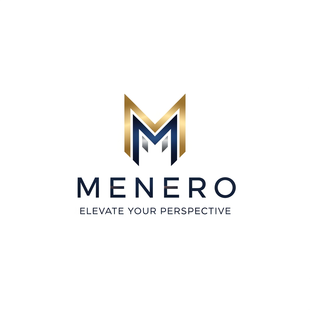 AI Design for Logo for Menero 

For perimum Look 
with Slougan