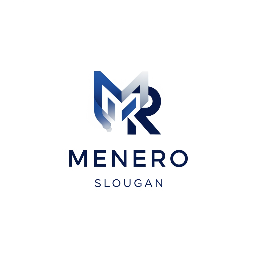 AI Design for Logo for Menero 
with Slougan