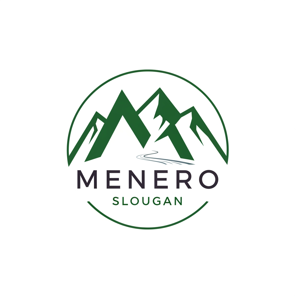 AI Design for Logo for Menero 
with Slougan
