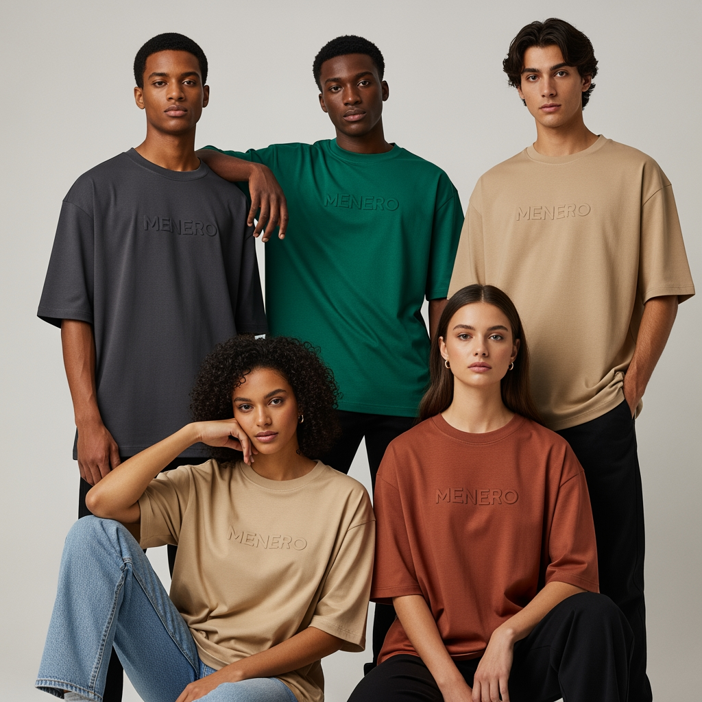 AI Design for MENERO is a modern fashion brand creating premium oversized T-shirts for bold, confident everyday style. Designed for comfort, individuality, and effortless self-expression.

Wear Your Confidence.