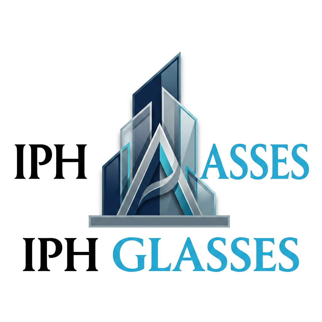 AI Design for Brand Name: IPH Glasses
Industry: Architectural Glass Manufacturing & Glass Processing
Brand Personality:
Premium, Architectural, Innovative, Trustworthy, Engineering-Driven, Modern, Global, Sophisticated, Stable, Visionary
Logo Objective:
Redesign the central symbol while maintaining a strong corporate identity. The logo should represent growth, stability, progress, precision engineering, and architectural excellence. The design should align with positive Vastu principles by conveying continuous upward energy, balance, strength, and long-term success.
Symbol Direction:
Create a premium architectural glass-inspired icon that resembles a modern building façade or glass structure through abstract geometric forms. The icon should incorporate subtle shadow effects, transparency, reflections, and clean architectural lines. The shape should feel stable and progressive, either consistently moving upward or maintaining balanced symmetry.
The central icon may subtly suggest the letter "A" through shadow, negative space, or glass reflections, without looking like a literal alphabet. It should also retain a sophisticated architectural-building feel suitable for a leading glass company.
Design Requirements:
* Preserve a luxury corporate appearance
* Inspired by modern glass façades and iconic architecture
* Clean geometric structure
* Strong symmetry and balance
* Premium glass reflection effects
* Subtle depth and shadow
* Minimal yet memorable
* Timeless and internationally scalable
* Suitable for signage, factory branding, visiting cards, website, social media, and large project branding
Color Direction:
Deep Navy Blue
Architectural Silver
Steel Grey
Precision Cyan Accent
White
Preferred Style:
Luxury Corporate
Modern Architecture
Glassmorphism
Minimalist Engineering
Premium Industrial Design
Avoid:
Generic skyscrapers
Real estate style logos
Roof shapes
Houses
Zig-zag structures
Up-down-up or rise-fall-rise patterns
Declining lines
Arrow icons
Clipart buildings
Overly decorative elements
Complex gradients
Crowded details
Keywords:
Architectural Excellence, Precision Engineering, Global Footprint, Premium Glass Solutions, Structural Stability, Modern Façade Design, Innovation Through Glass, Engineering Precision, Luxury Architecture, Glass Landmark Identity. buidling ka icon only upper not downThe building icon should have a continuous upward progression and should not move downward at any point. The design must convey growth, stability, success, and positive upward energy, avoiding any rise-and-fall or downward visual movement.