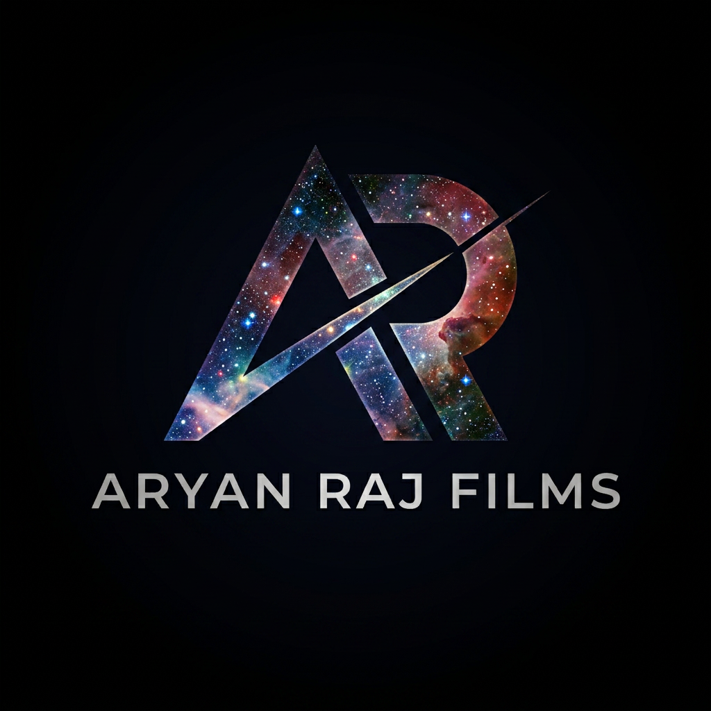 AI Design for I WANT TI GIVE GALAXY COLOURFUL IFFACT INTI A AND R AND MAKE THE BACKGROUND BLACK