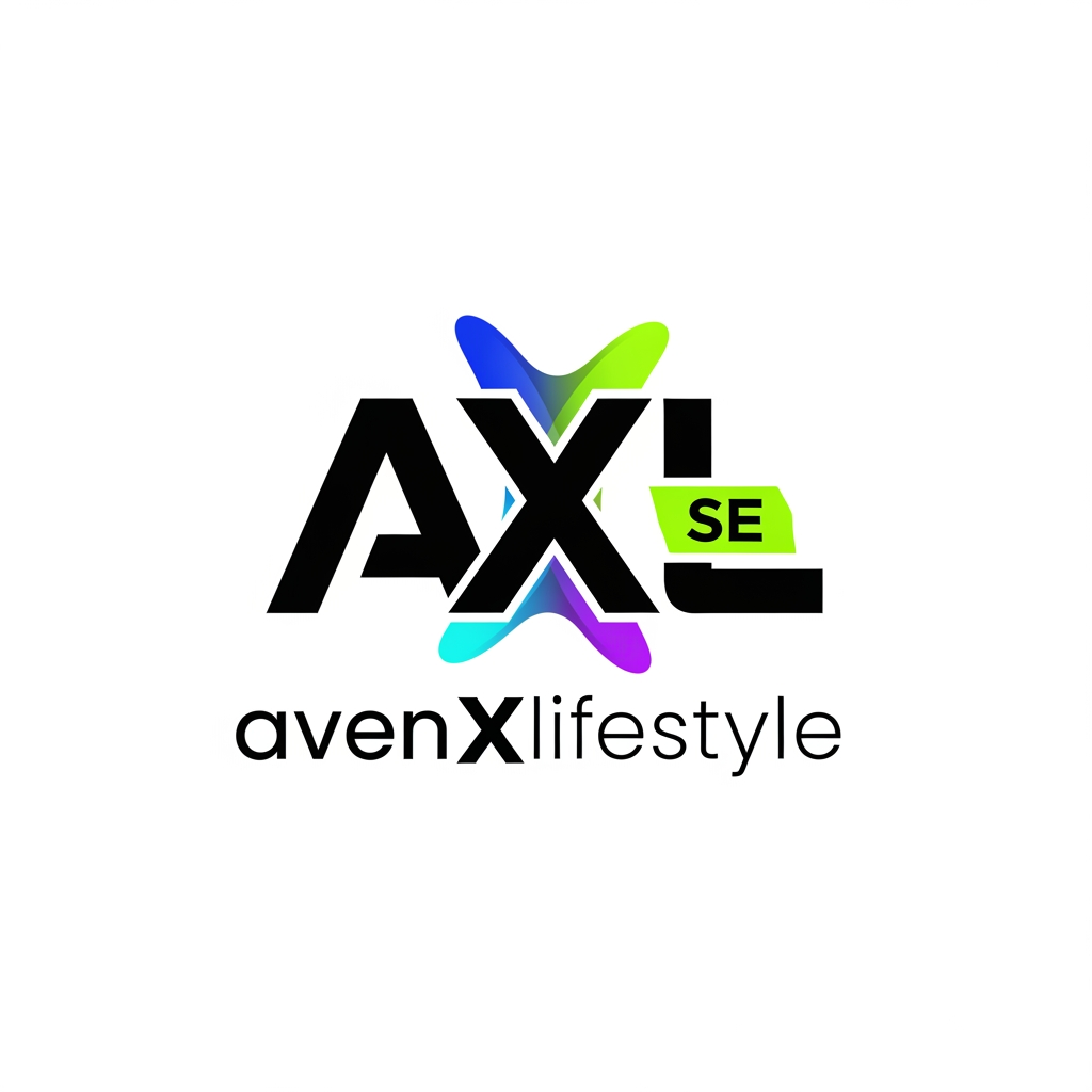 AI Design for create a logo of avenxlifestyle with the latter of AXL se in the teen letter SE. Create an attractive logo a Gen Z look.