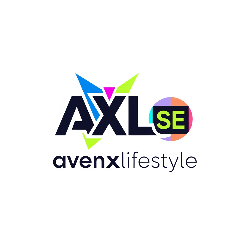 AI Design for create a logo of avenxlifestyle with the latter of AXL se in the teen letter SE. Create an attractive logo a Gen Z look.