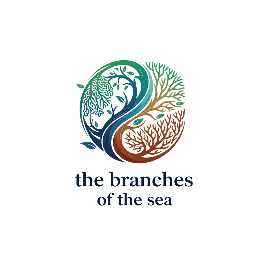 AI Design for give me a cool loking logo for the brand "the branches of the sea"