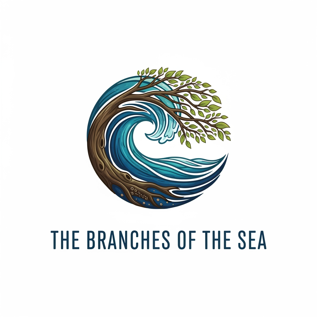 AI Design for give me a cool loking logo for the brand "the branches of the sea"