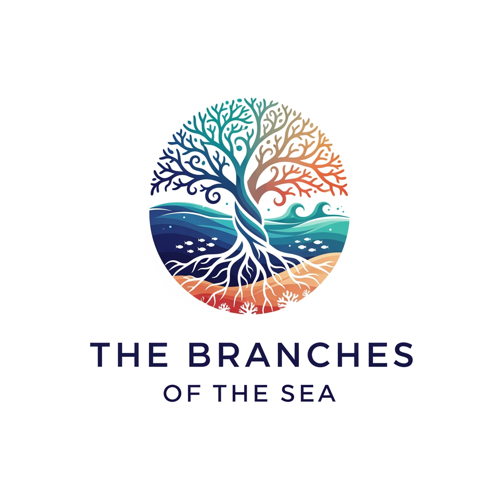 AI Design for give me a cool loking logo for the brand "the branches of the sea"