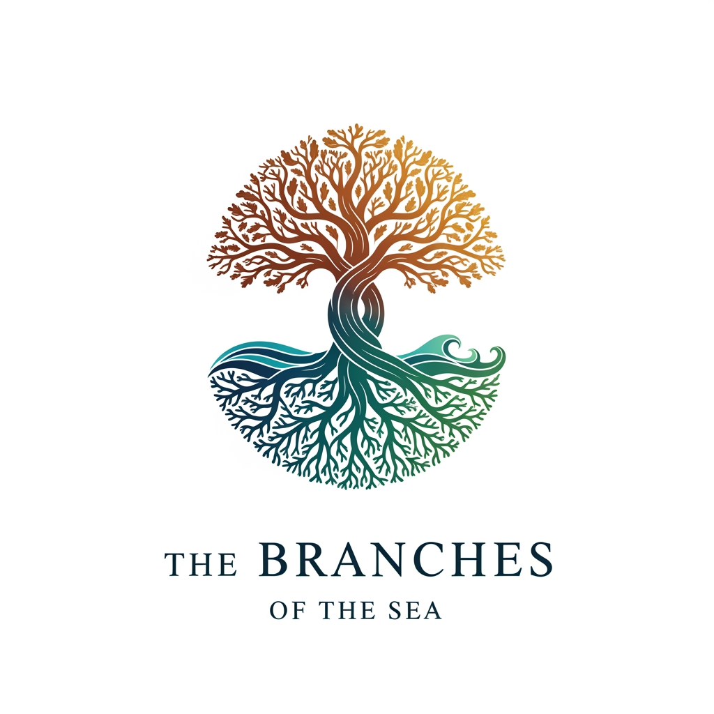 AI Design for give me a cool loking logo for the brand "the branches of the sea"