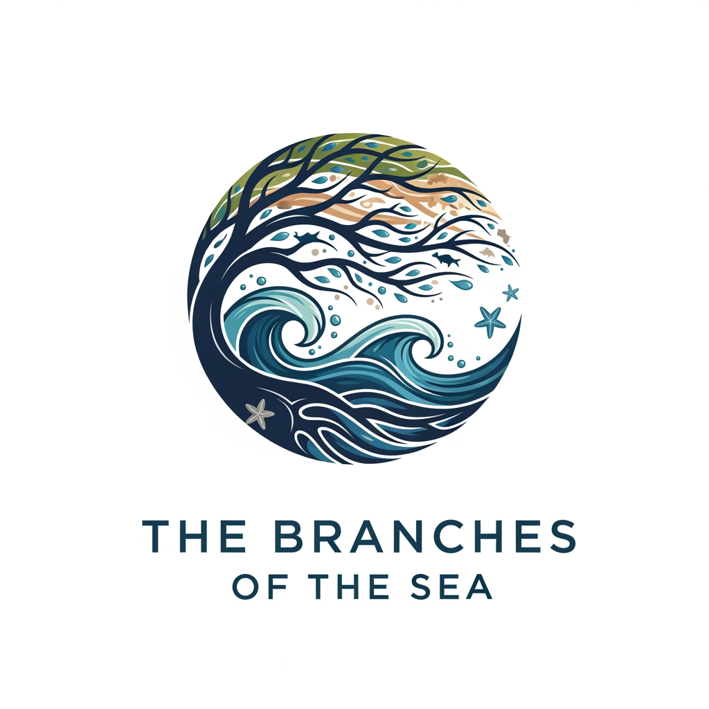 AI Design for give me a cool loking logo for the brand "the branches of the sea"
