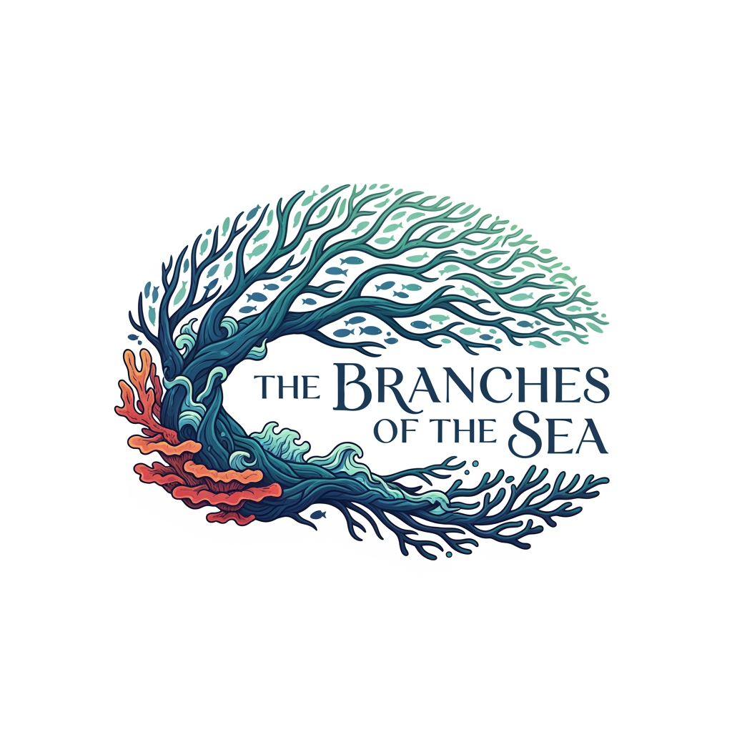 AI Design for give me a cool loking logo for the brand "the branches of the sea"