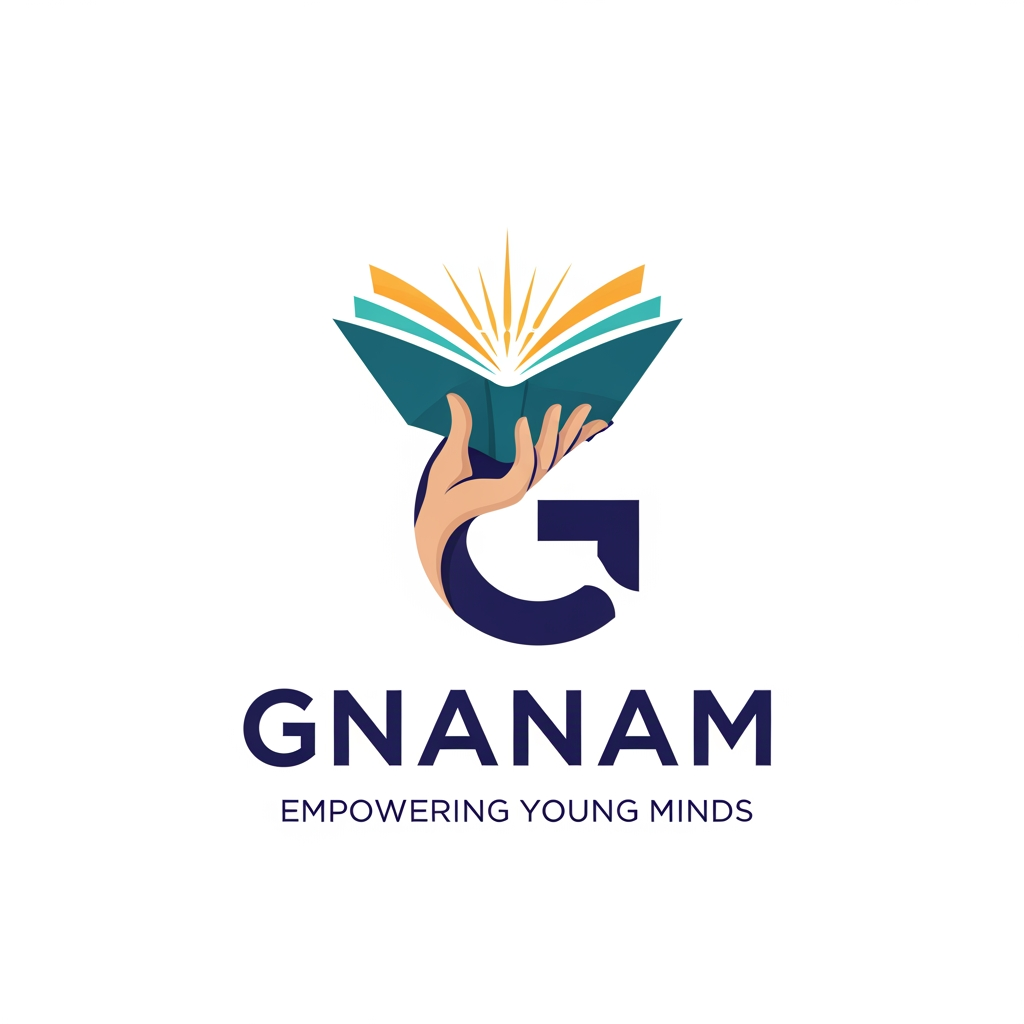 AI Design for i want to create a logo for my startup named Gnanam which is an e learning platform which is made to provide access to school students so l want some unique logo and what a proffessional font