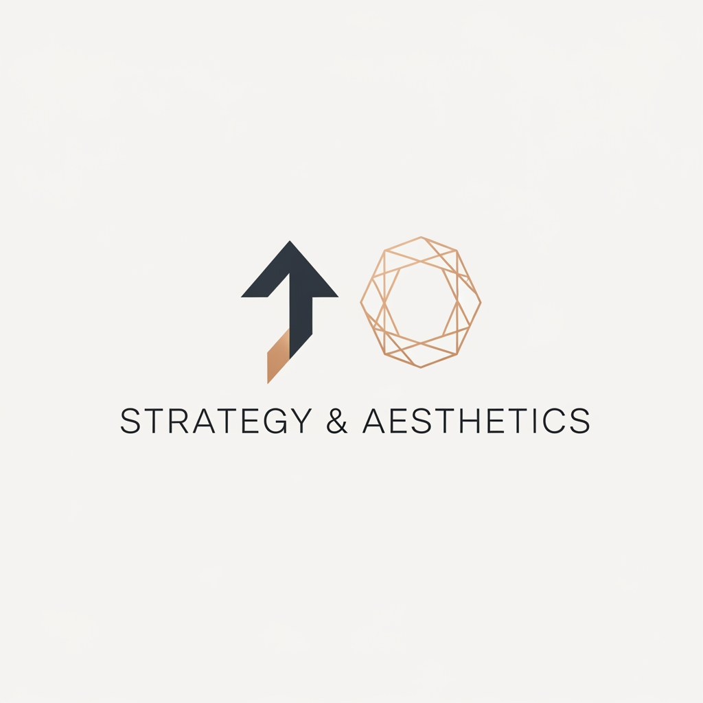 AI Design for create a logo for my insta page strategyandaesthetics minimal and classy just icons not whole name and for refernce it is for my portfolio page where i will mock what i would do if i was a brand manager at an x brand