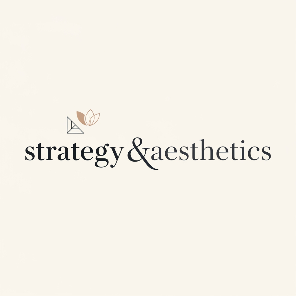 AI Design for create a logo for my insta page strategyandaesthetics minimal and classy
