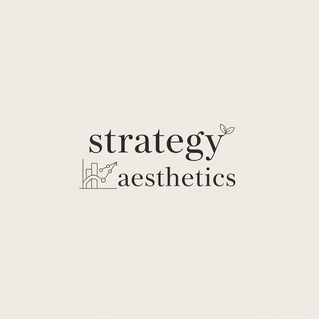AI Design for create a logo for my insta page strategyandaesthetics minimal and classy