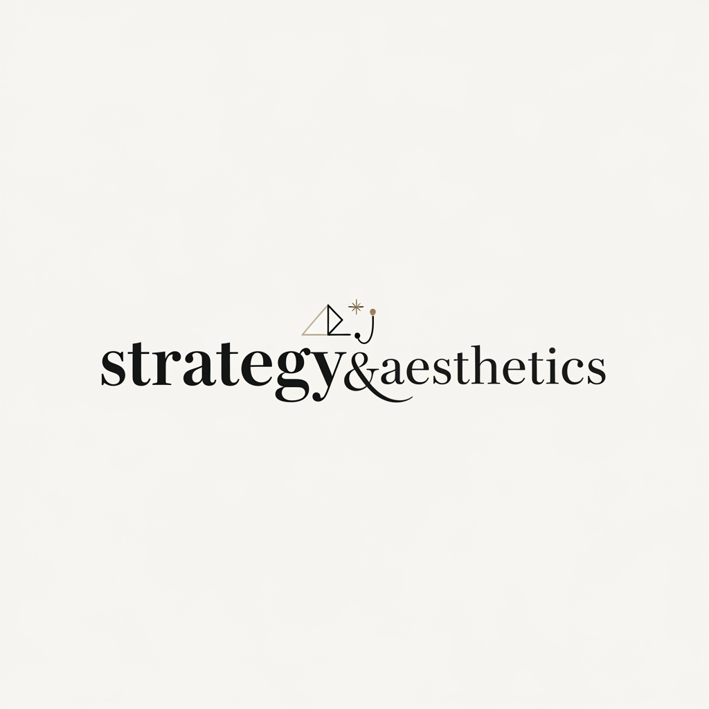 AI Design for create a logo for my insta page strategyandaesthetics minimal and classy