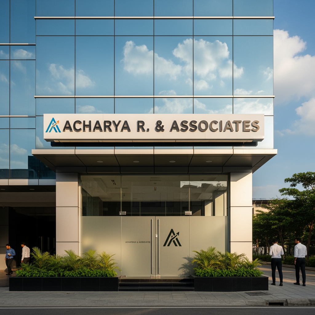 AI Design for A audit firm with name Acharya R. & Associates