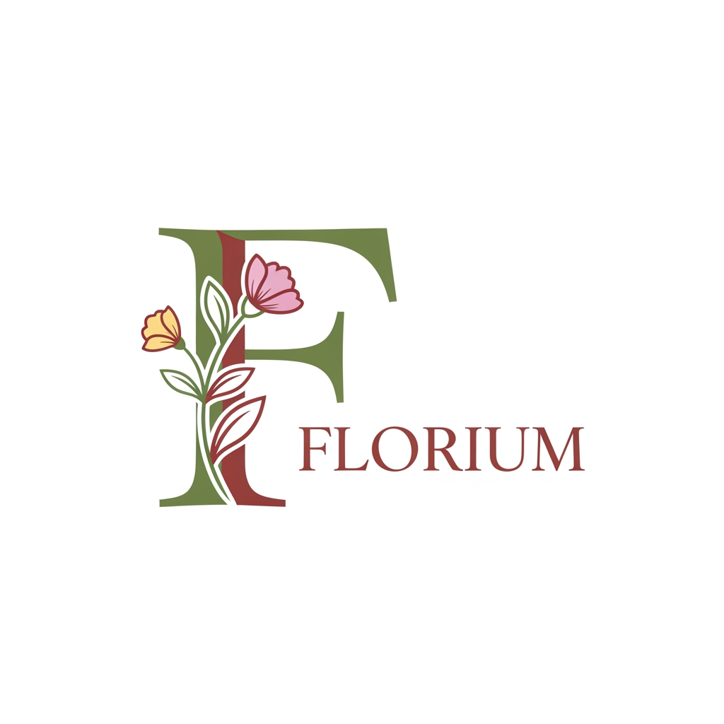 AI Design for i need alogo for floriculture farm named "florium"