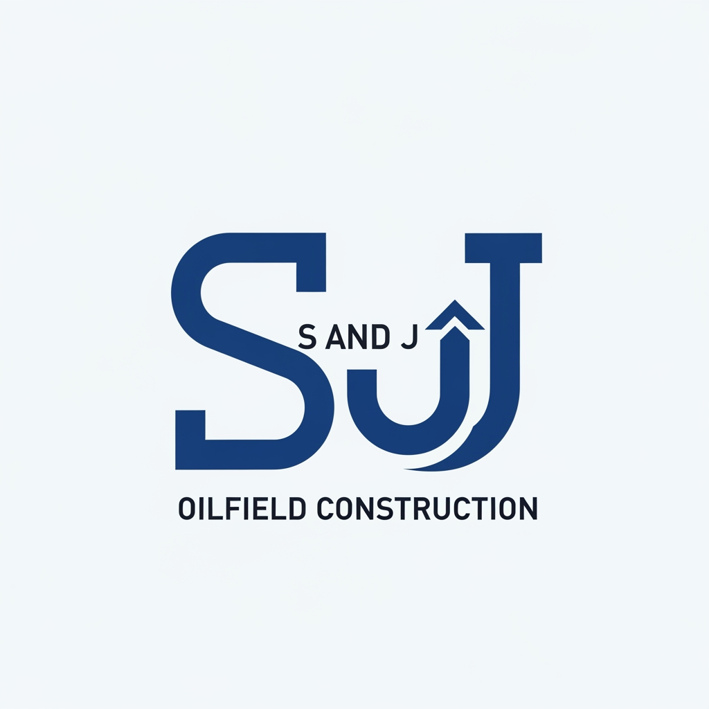 AI Design for "A minimalist and clean monogram logo for 'S AND J OILFIELD CONSTRUCTION'. Combine the letters S and J into a unified symbol. Use geometric, industrial-style fonts with thick, strong lines. Incorporate a very subtle, small upward-pointing arrow integrated within the 'J' to suggest growth and energy. Render in a deep, professional blue and white. Use negative space effectively. Flat design, solid background."

Minimalist & Clean: Kuch bhi extra nahi, just simple lines.

Monogram (SJ): 'S' aur 'J' ko creatively join karein.

Deep Blue/White: Bharosaymand (trustworthy) aur modern.
