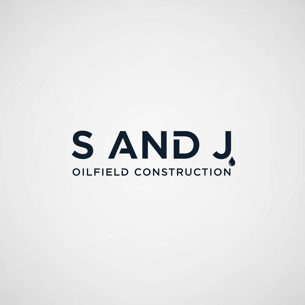 AI Design for A typographic logo for 'S AND J OILFIELD CONSTRUCTION'. The emphasis is on a custom, ultra-clean sans-serif typeface that feels strong yet sophisticated. The 'S AND J' should be bold. The words 'OILFIELD CONSTRUCTION' should be underneath, lighter in weight, perfectly aligned. Introduce a single, small, circular accent point (like a drop of oil) subtly placed near the 'J'. Keep it monochromatic, dark blue or white, on a soft background. Minimalist branding, high resolution."
Key Elements:
Strong Sans-Serif Typeface: Custom-looking font jo modern lagay.
Perfect Alignment: Text perfectly centered ya balanced ho.
Monochromatic: Aik hi color (e.g., black/white ya single dark blue) full logo ke liye.