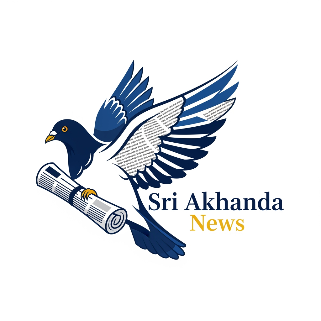 AI Design for sri akhanda news logo use the pegion and news paper on it shoud be unique