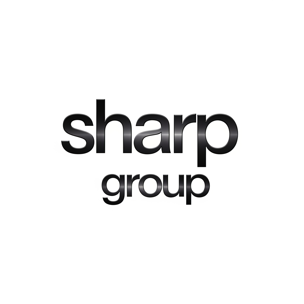 AI Design for 'sharp group' letter type logo