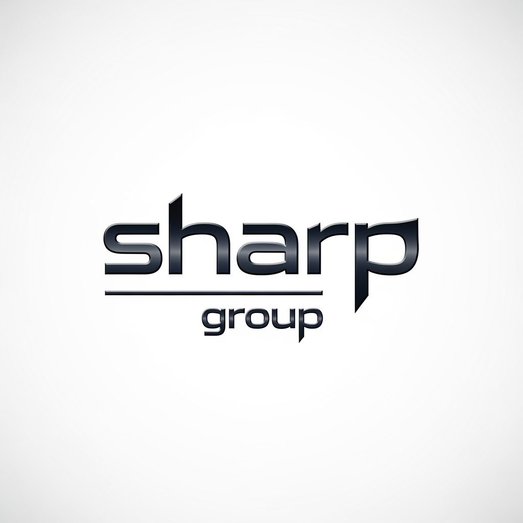 AI Design for 'sharp group' letter type logo