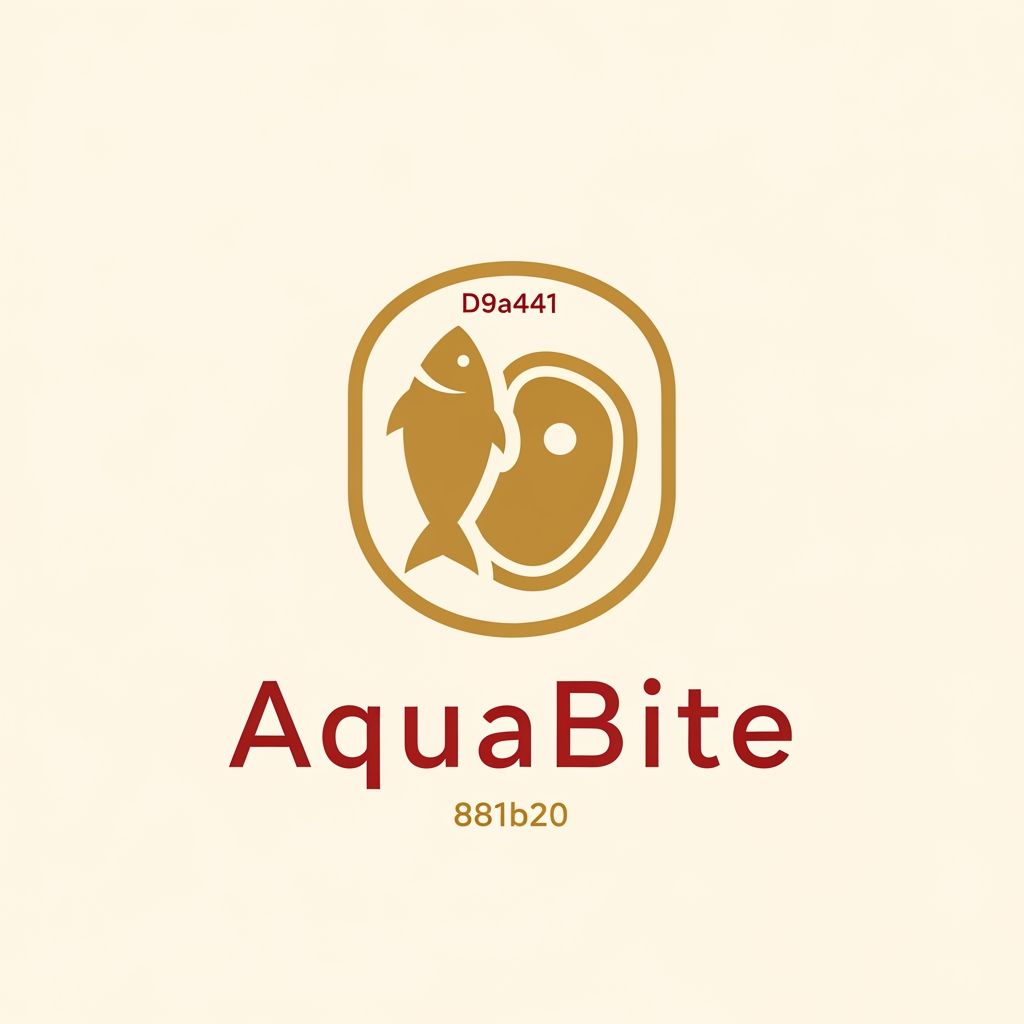AI Design for i want to create a logo for a company that does fish packaging and also is expanding on packaged fried meat products. the colour palette is 881b20
F8f4ec
D9a441. The design should be universal, minimalist, premium and also understandable