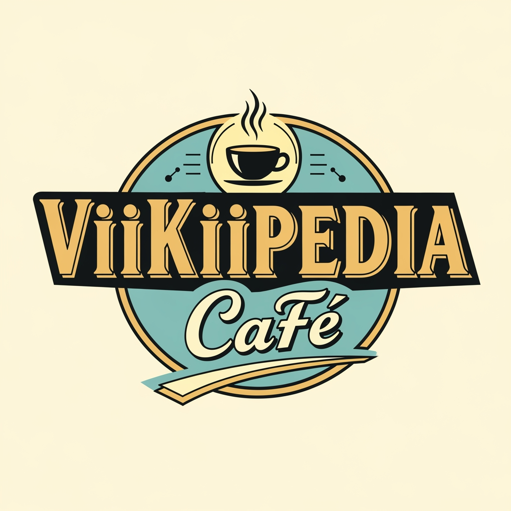 AI Design for "ViiKiipedia CaFe" is the word i want to create a logo for