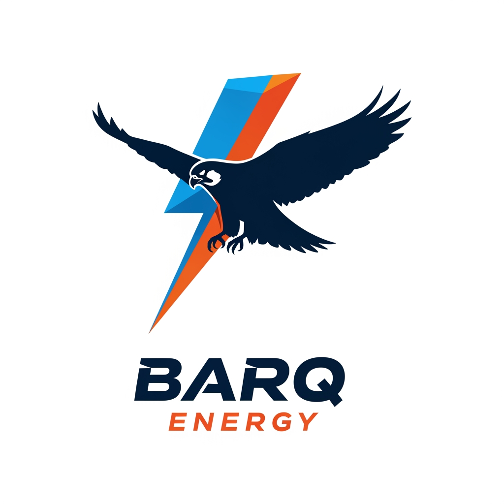 AI Design for i want a unique logo for my new company,company name is 'BARQ ENERGY' pleace creat a unique logo